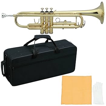 Amazon | MAXTONE 管楽器セット トランペット B♭管 ゴールド
